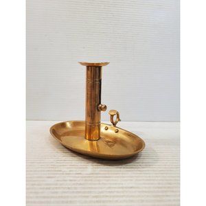 Vintage Brass Candle Holder - Brass Candlestick Holder - Brass Chamberst…